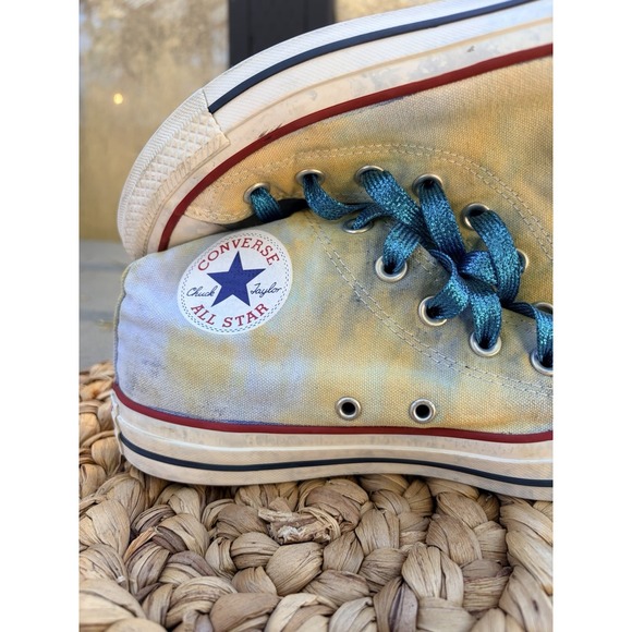 Converse Tie-Dye High Top Sneakers One If A Kind Hand Dyed M6 W8 - Picture 8 of 12